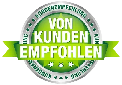 Siegel: Von Kunden empfohlen